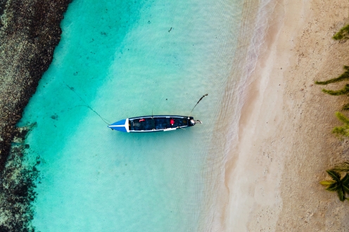 A fishing boat in Ocho Rios, St. Ann Parish, one of Jamaica's